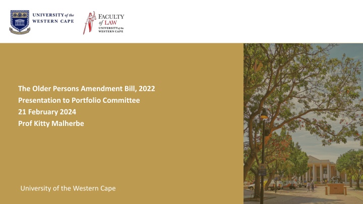 the older persons amendment bill 2022