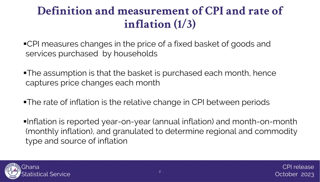 definition and measurement of cpi and rate