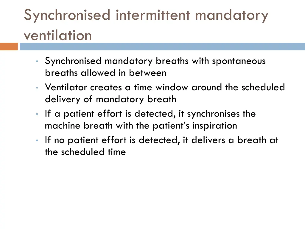 synchronised intermittent mandatory ventilation