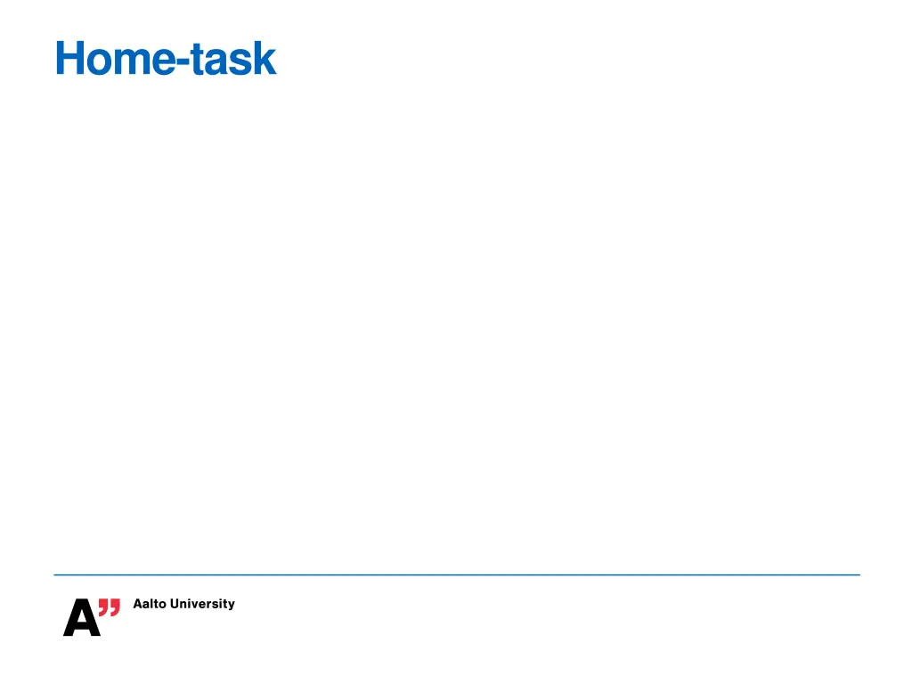 home task