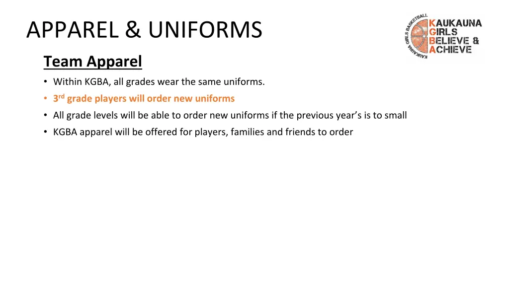 apparel uniforms