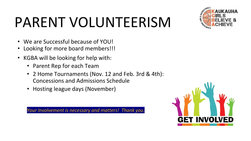 parent volunteerism