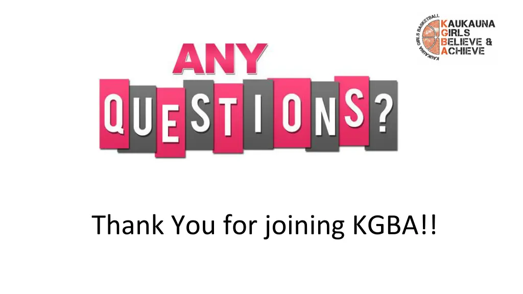 thank you for joining kgba