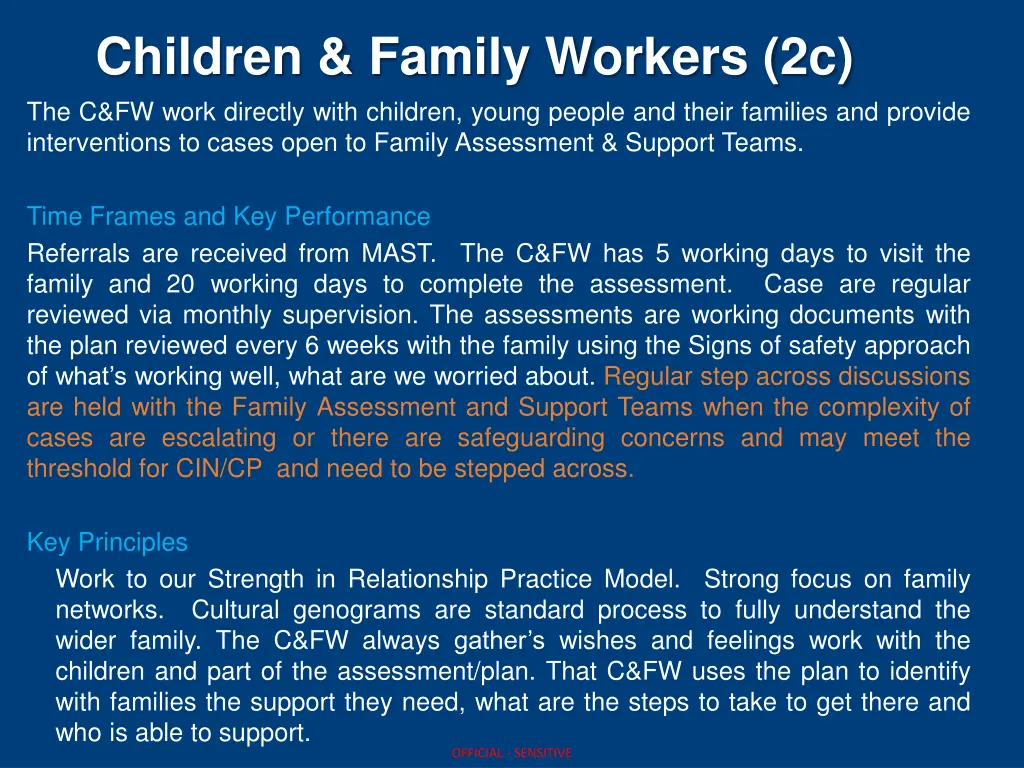 children family workers 2c the c fw work directly