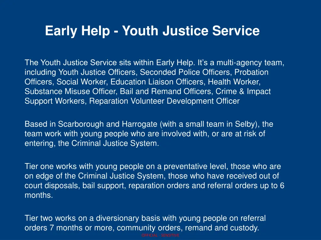 early help youth justice service