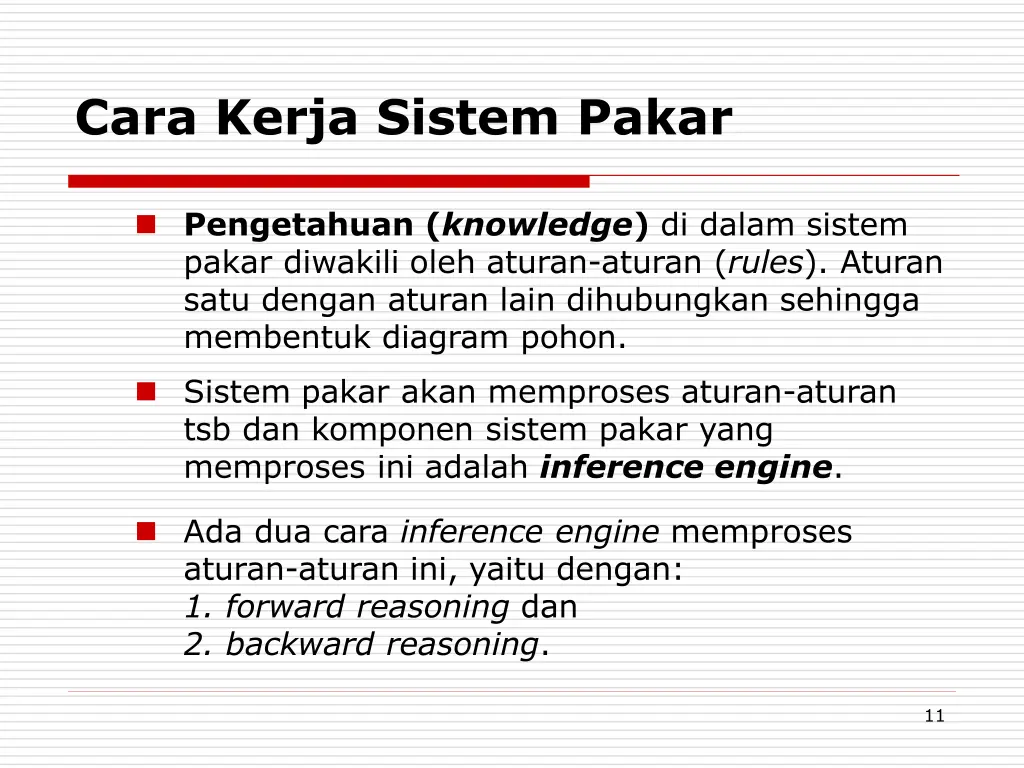 cara kerja sistem pakar