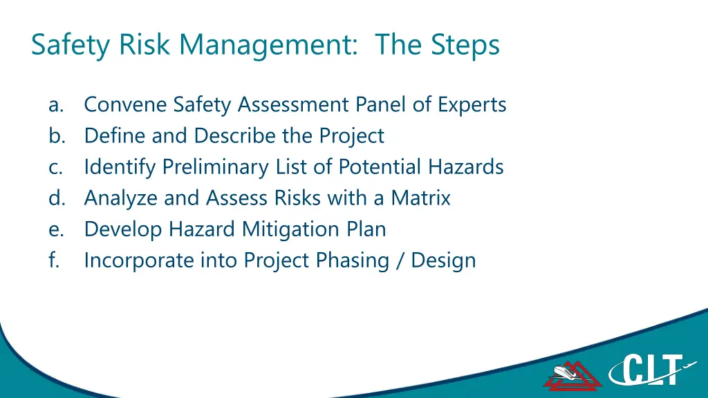 safety risk management the steps