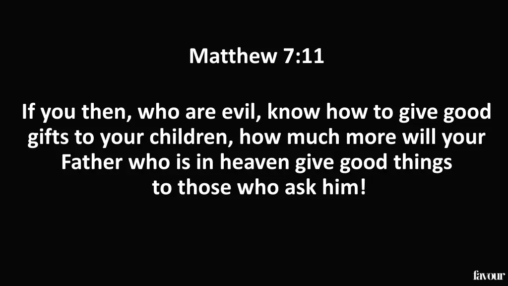 matthew 7 11