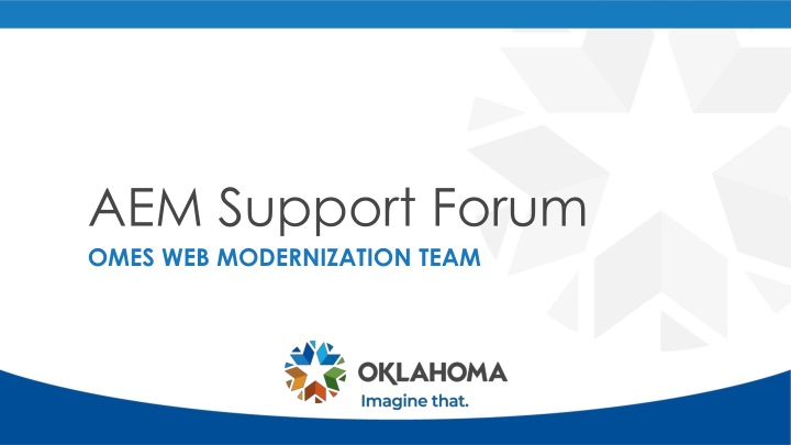aem support forum omes web modernization team
