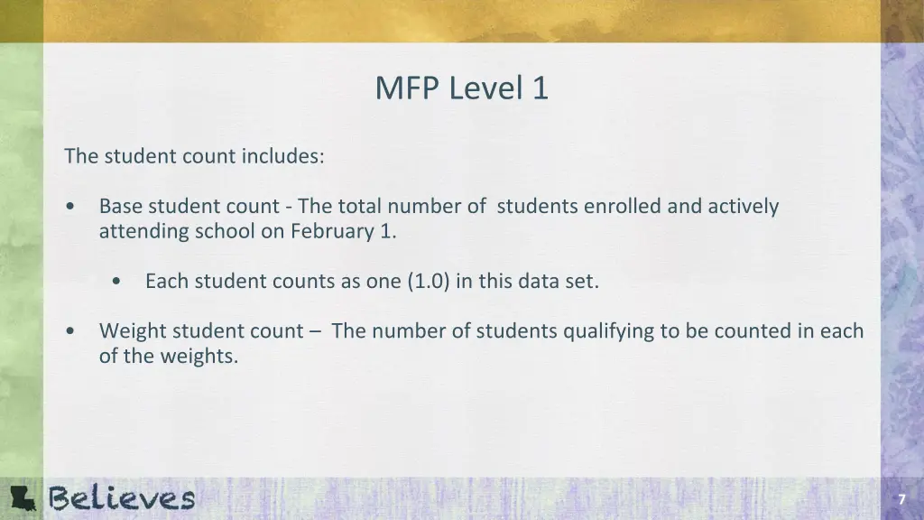 mfp level 1 1