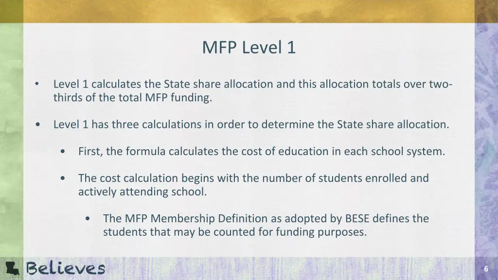 mfp level 1