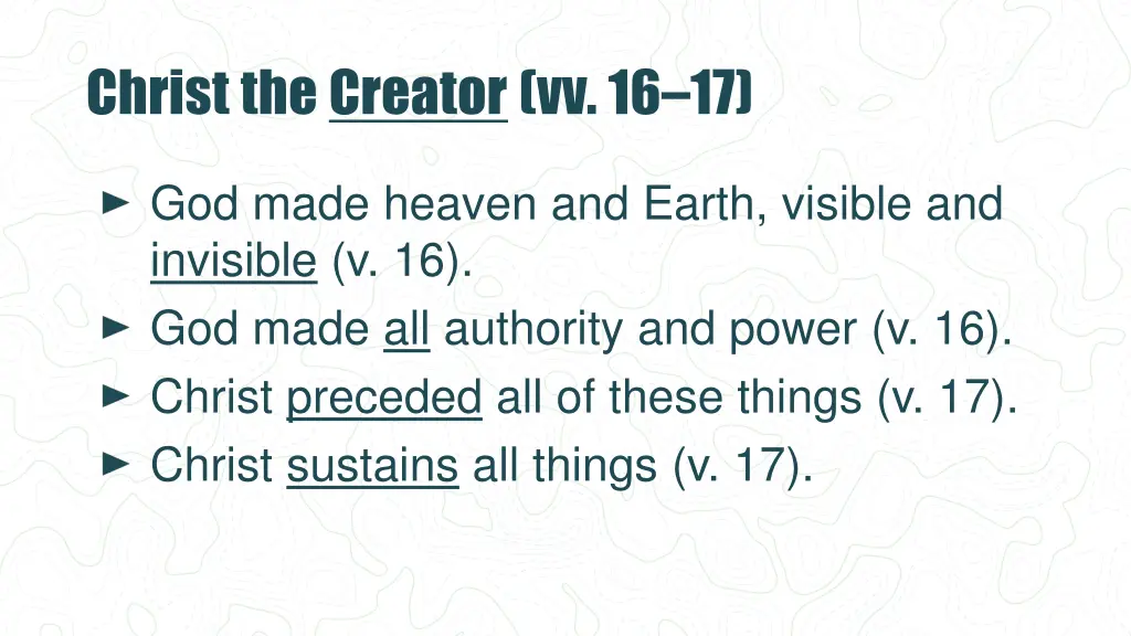 christ the creator vv 16 17