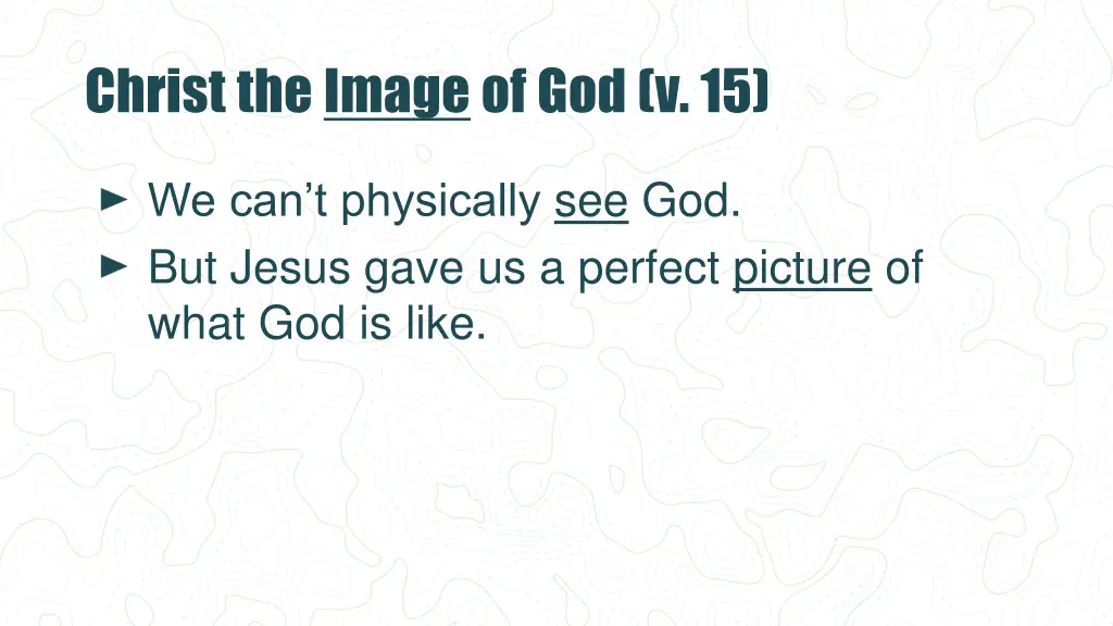 christ the image of god v 15 1