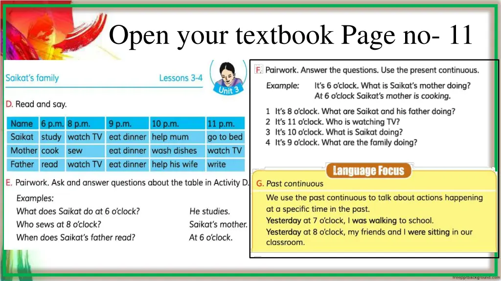 open your textbook page no 11