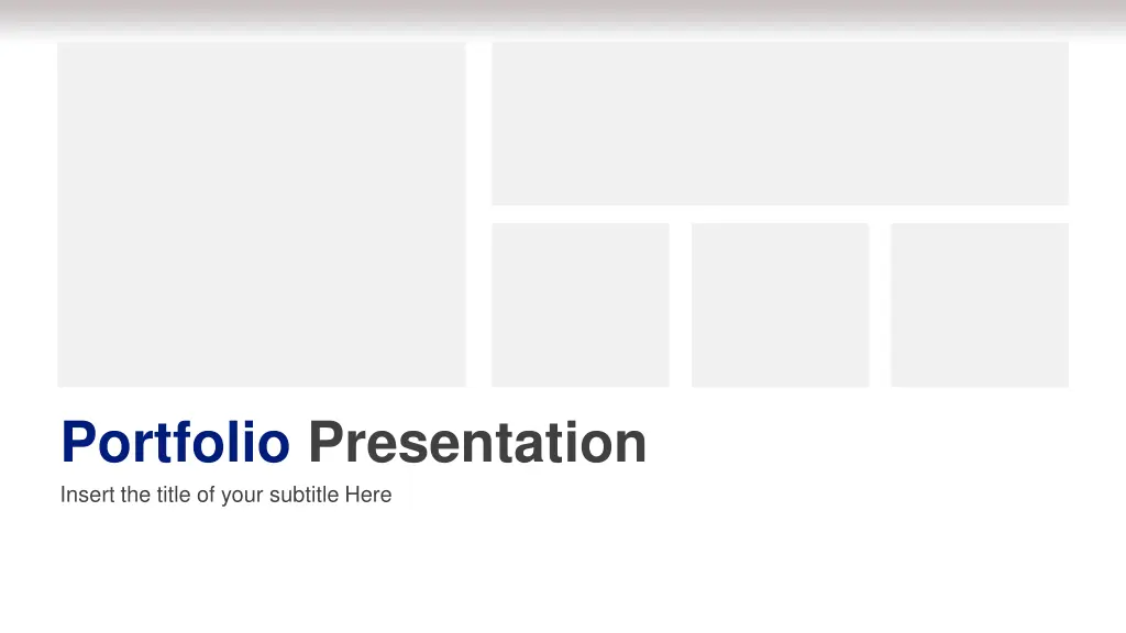 portfolio presentation insert the title of your 1