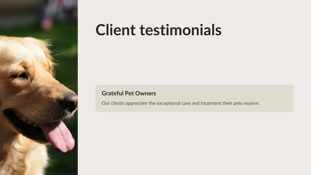 client testimonials