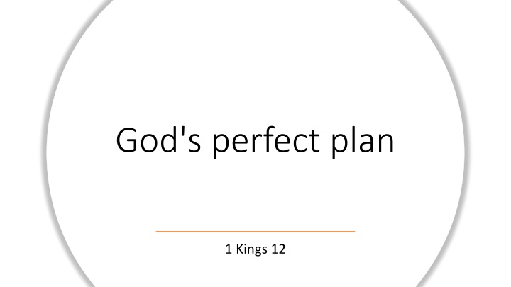 god s perfect plan