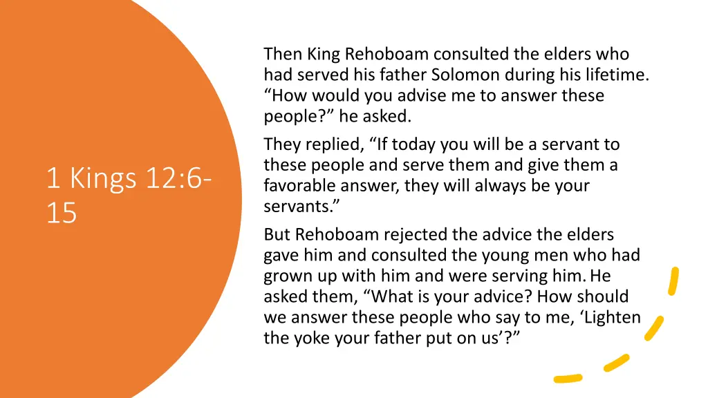 then king rehoboam consulted the elders