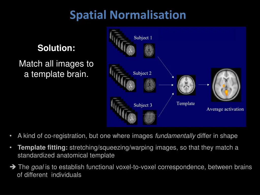 spatial normalisation