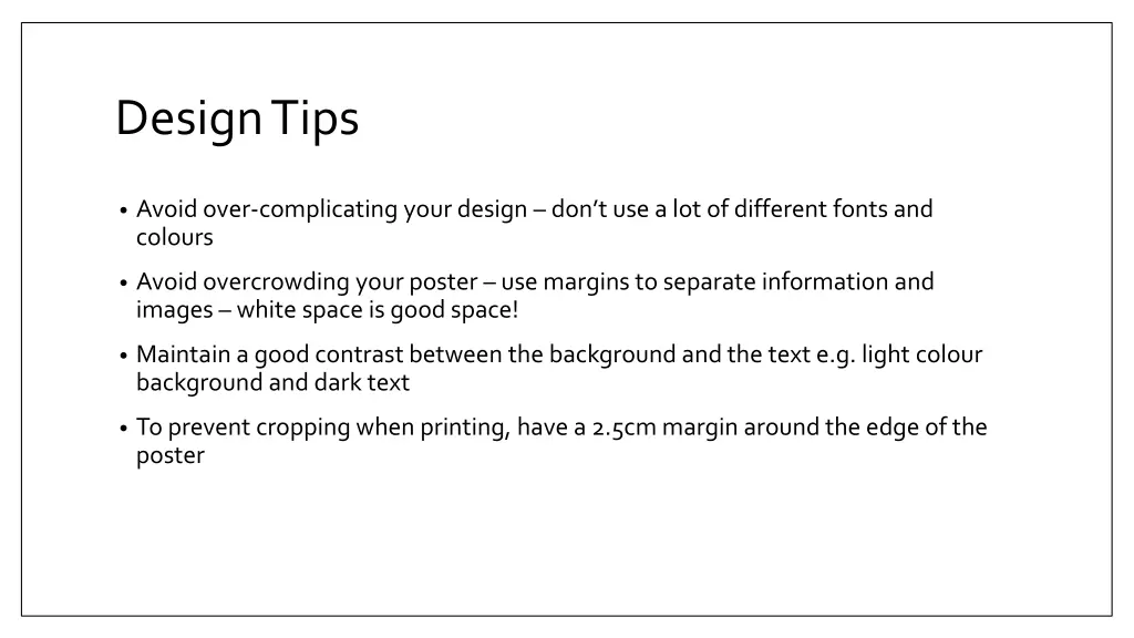 design tips