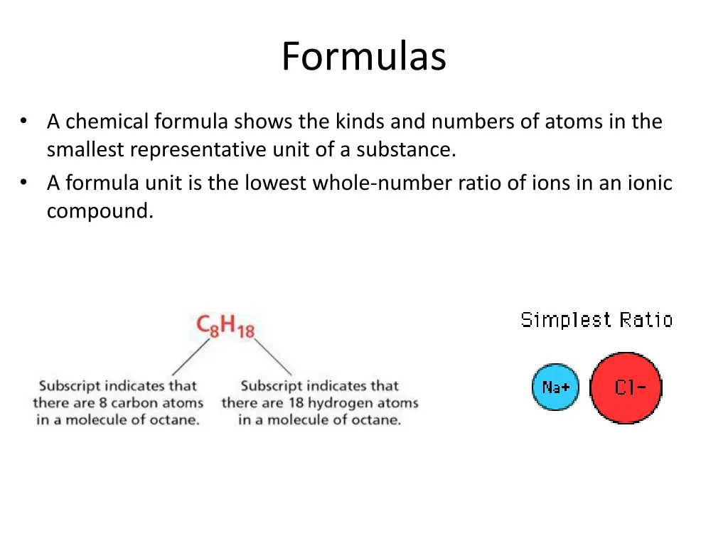 formulas