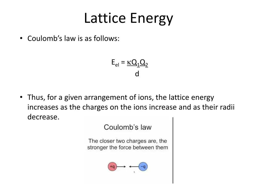 lattice energy 1