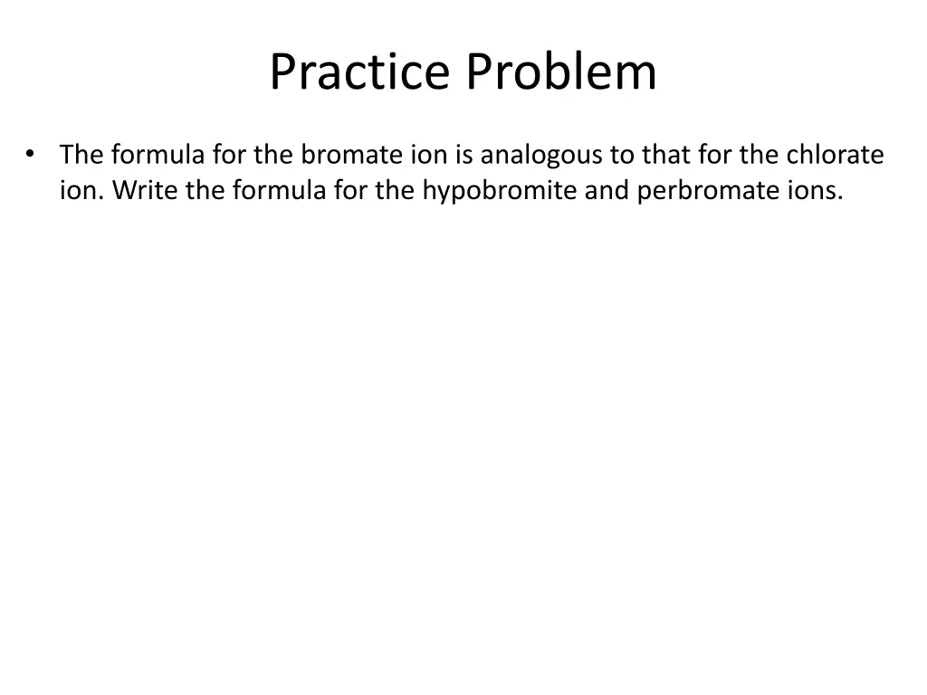 practice problem