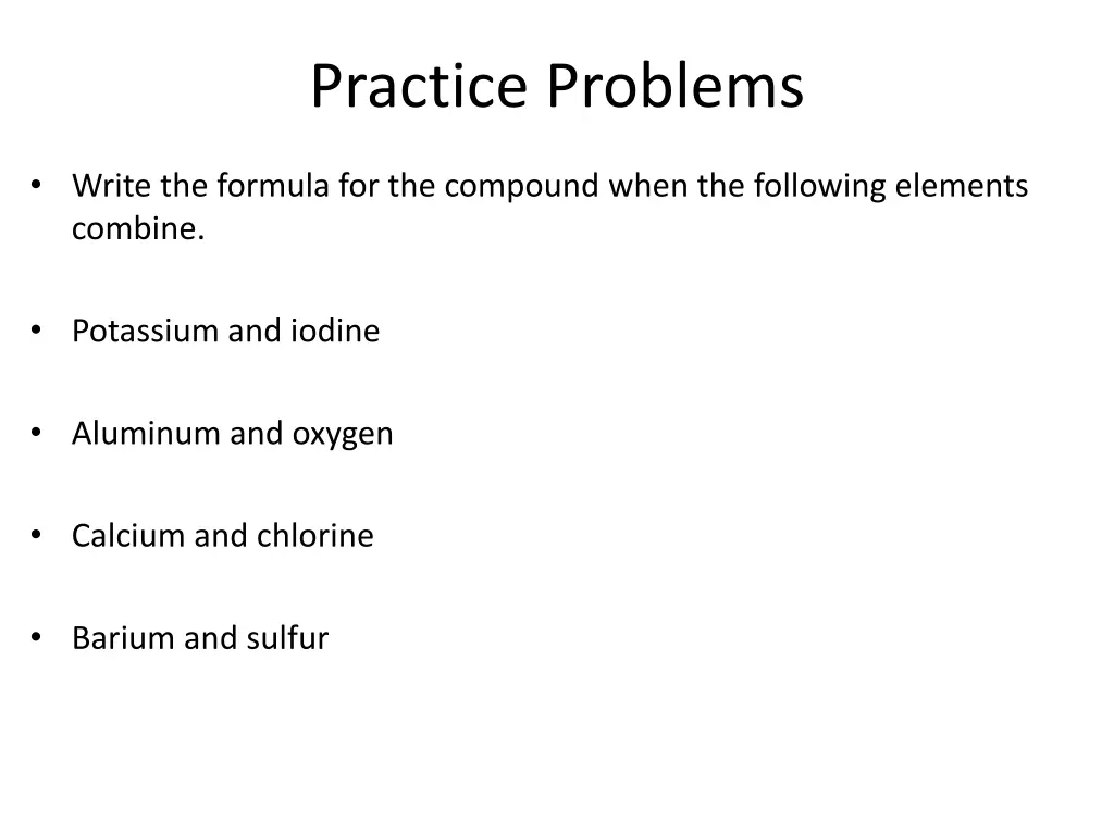 practice problems 3