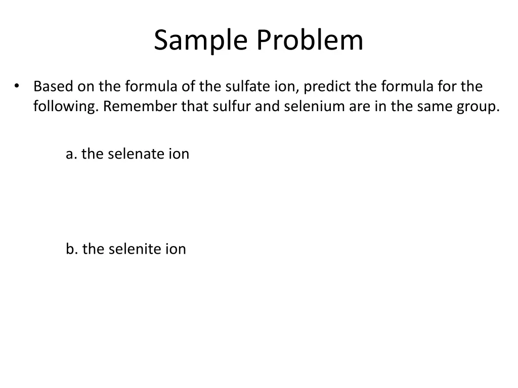 sample problem 1