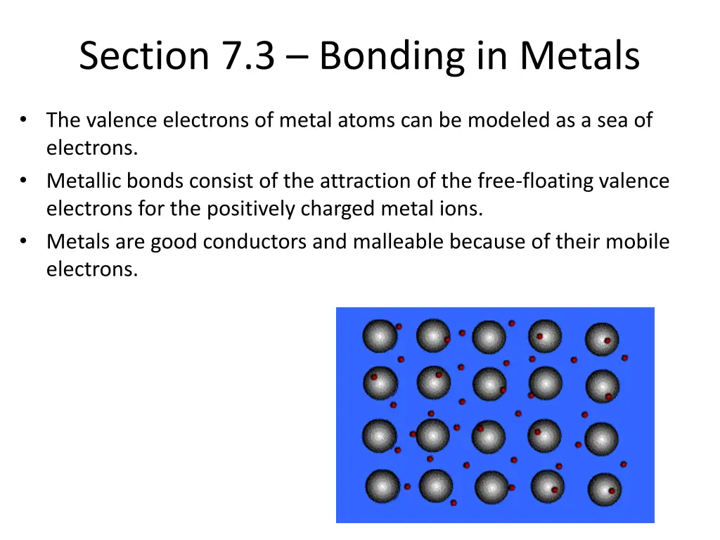 section 7 3 bonding in metals