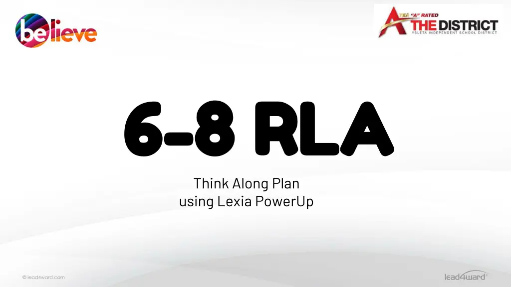 6 6 8 rla 8 rla think along plan using lexia