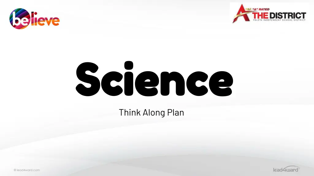 science science think along plan