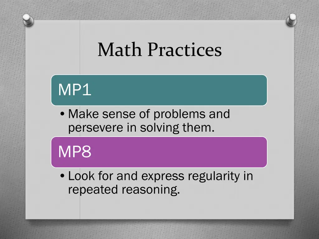 math practices