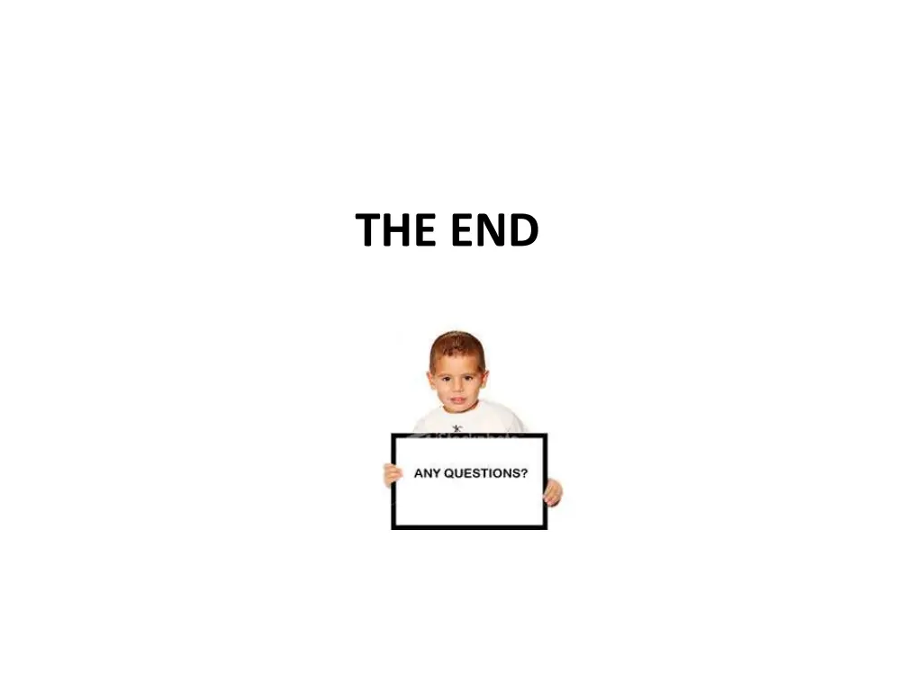 the end