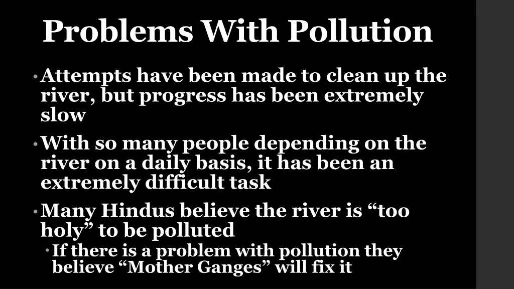 problems with pollution