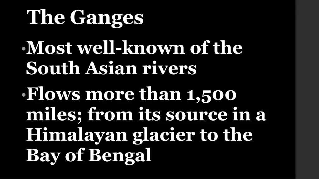 the ganges