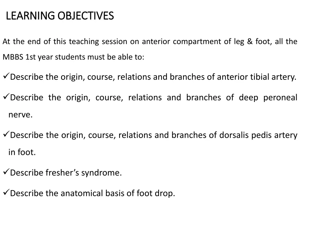 learning learningobjectives objectives