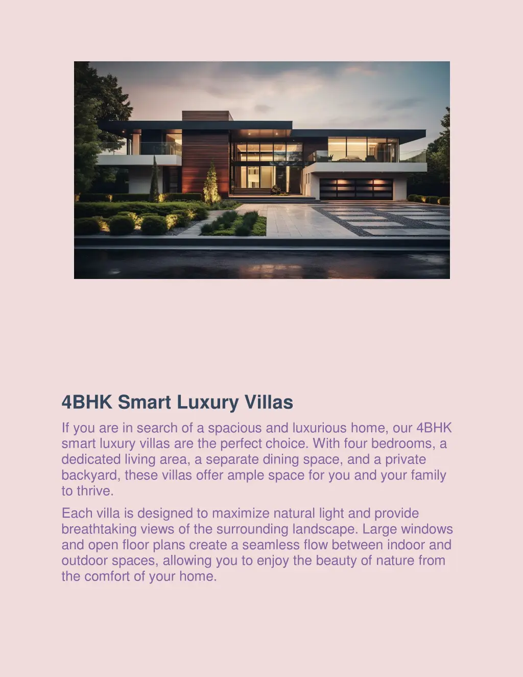 4bhk smart luxury villas if you are in search