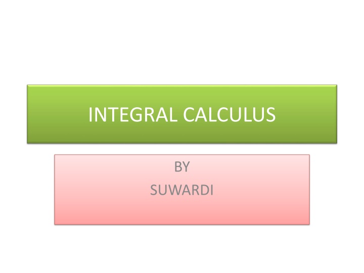 integral calculus