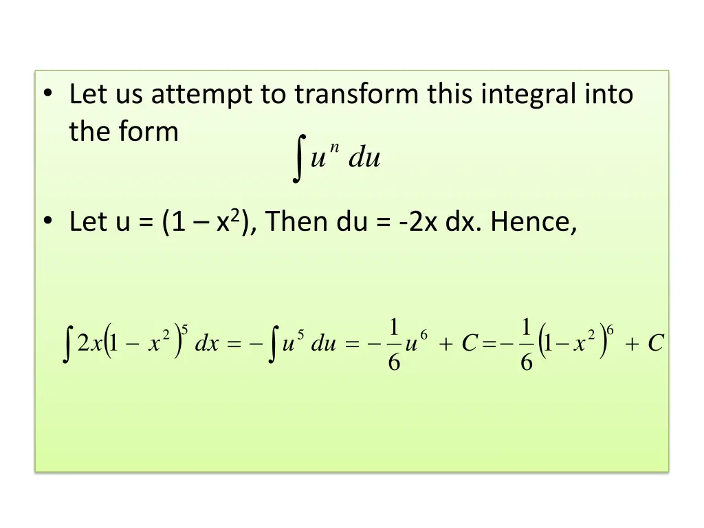 let us attempt to transform this integral into