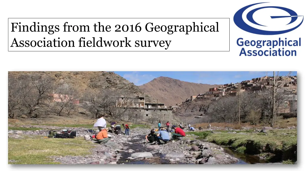 findings from the 2016 geographical association