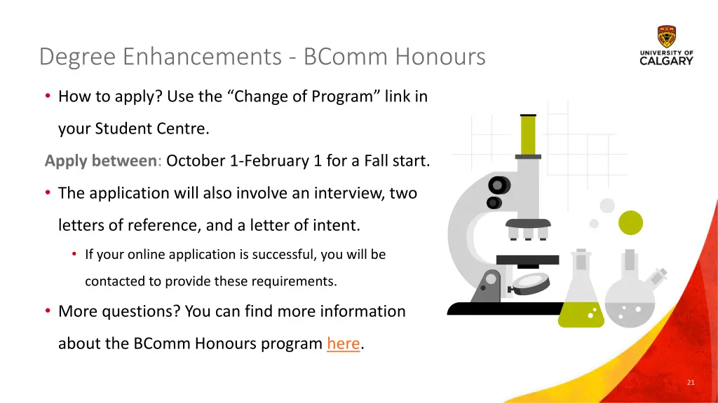 degree enhancements bcomm honours 1