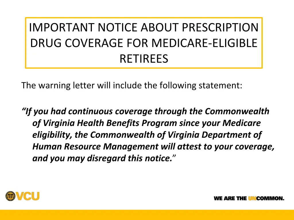 important notice about prescription drug coverage 1