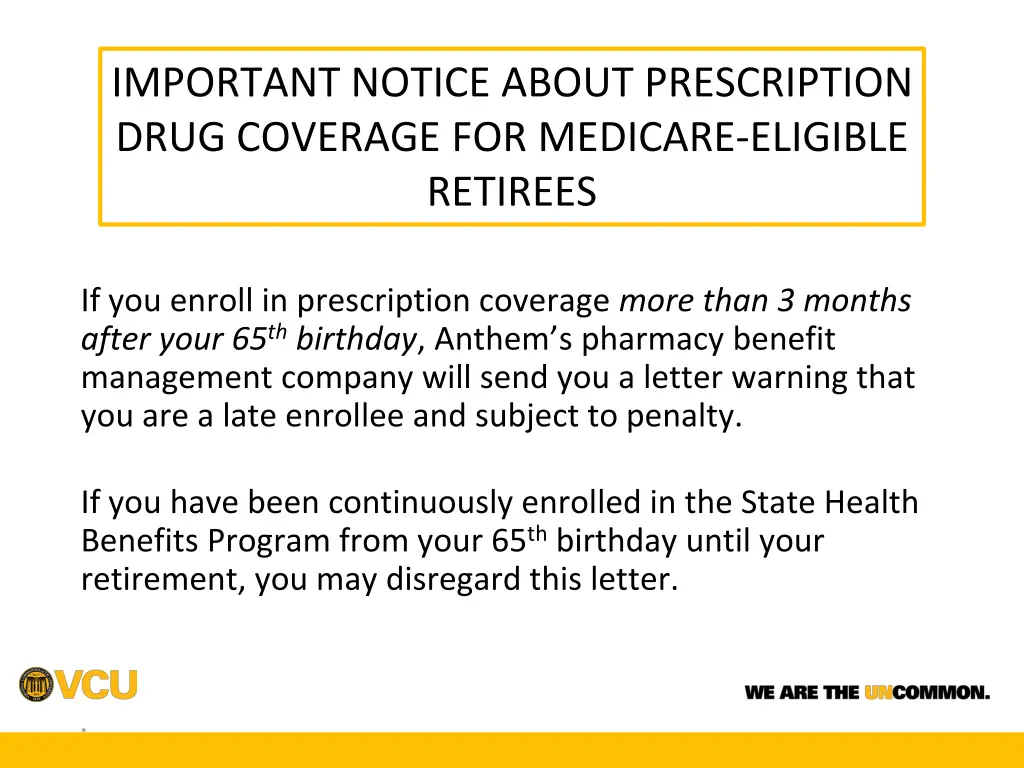 important notice about prescription drug coverage