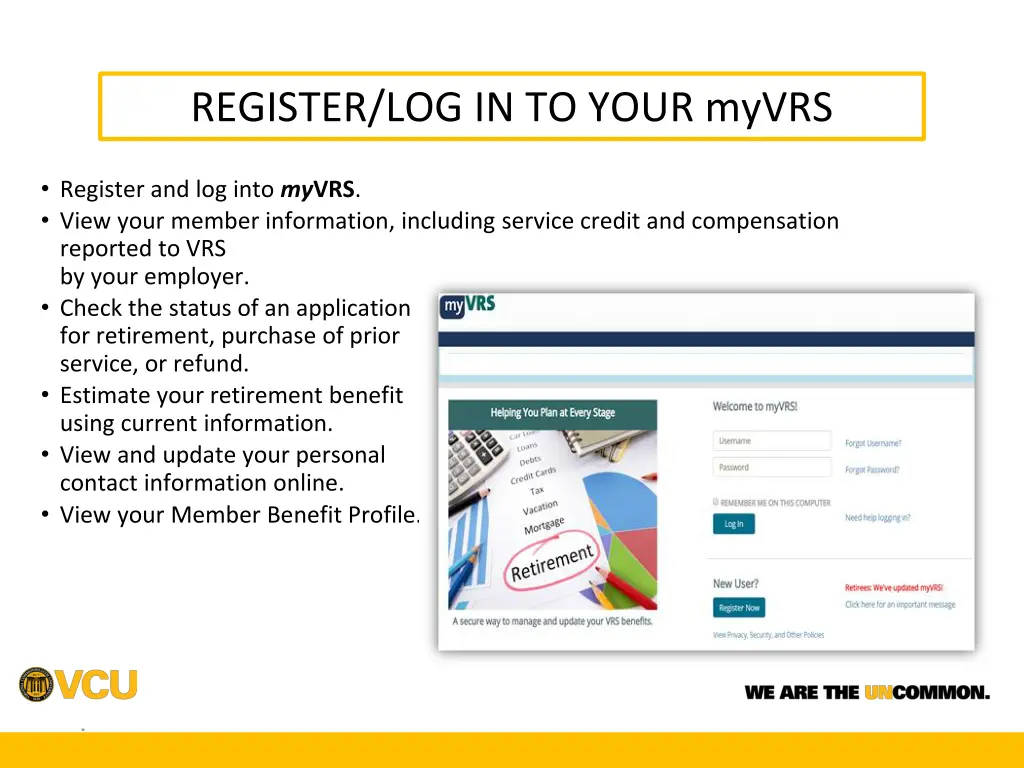 register log in to your myvrs