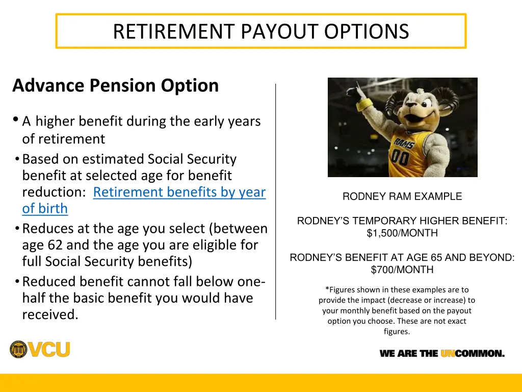 retirement payout options 3