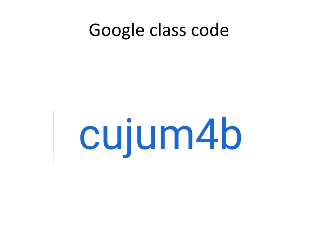 google class code