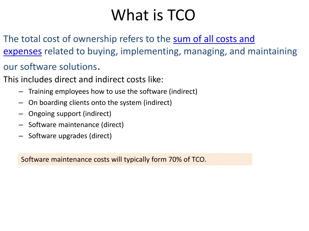 what is tco