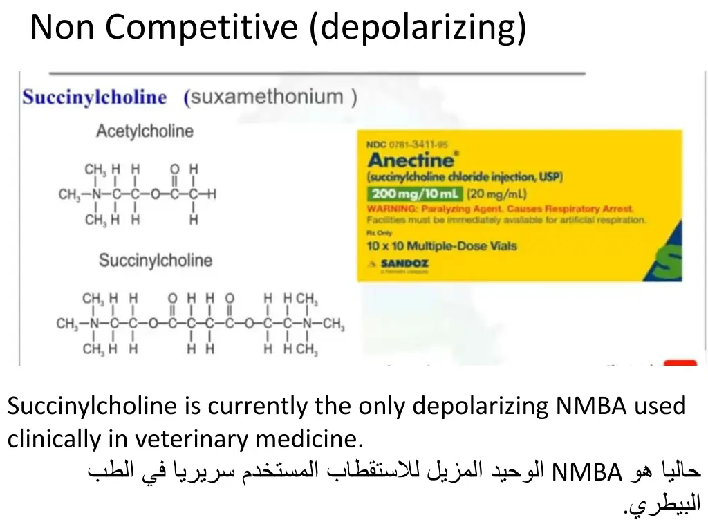 non competitive depolarizing