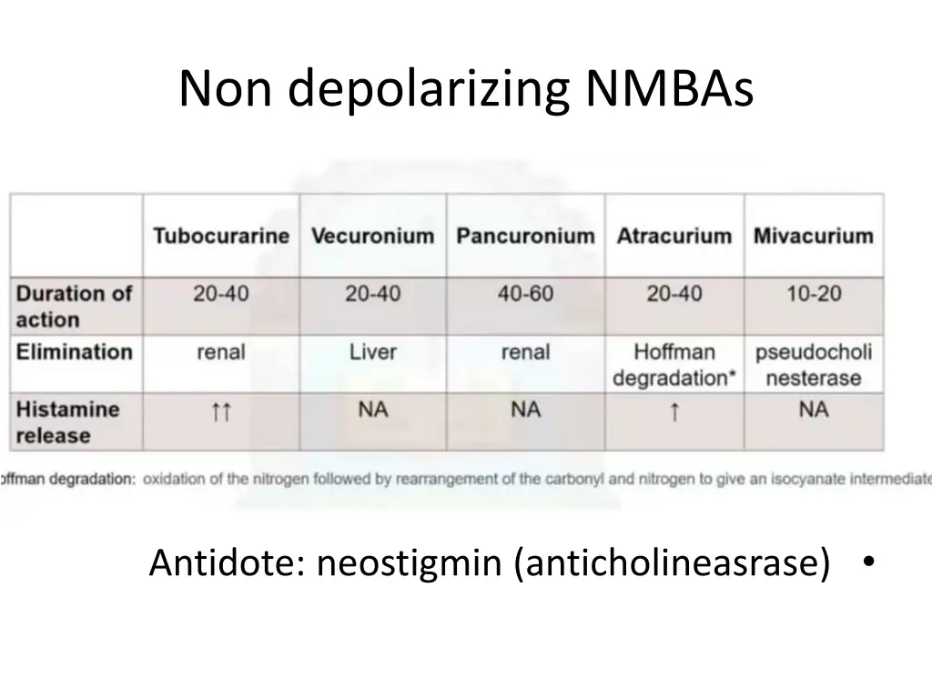 non depolarizing nmbas